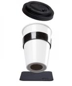 Silwy Porseleinen To-Go Cup 0.35L incl. Coaster, Nieuw