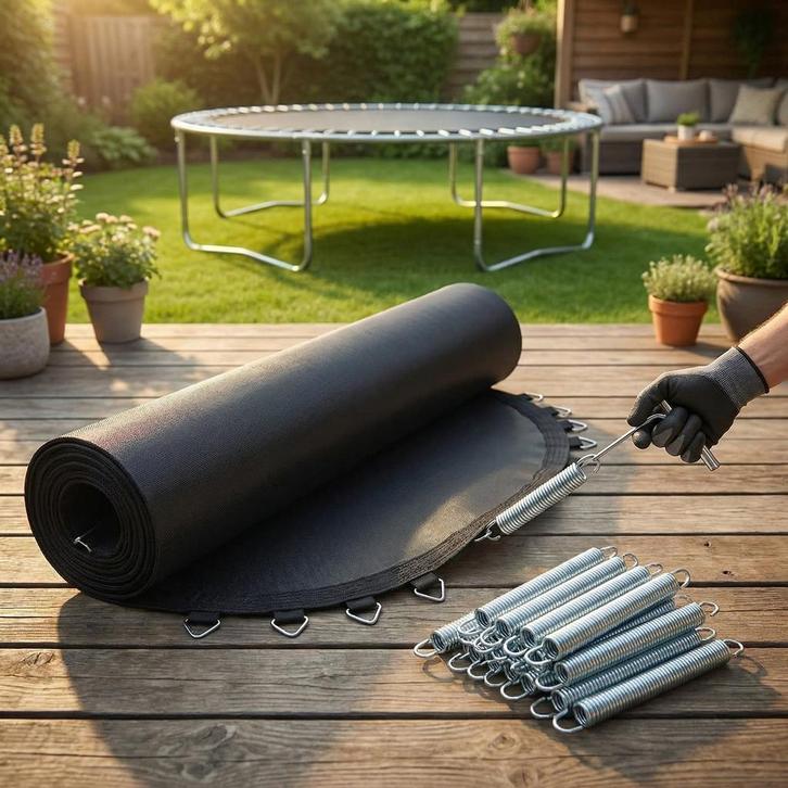 Springmat Veren 304-312cm | RVS | Premium | OP=OP, Sport en Fitness, Voetbal, Nieuw, Set, Maat L, Ophalen of Verzenden