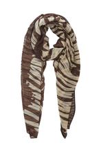 PIECES sjaal met zebraprint bruin/beige (Sjaals), Verzenden, Nieuw