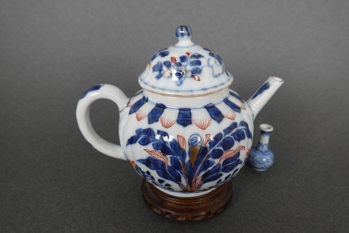 Kangxi (1662-1722) - Theepot - Bananenboom en chrysanthemum, Antiek en Kunst, Antiek | Overige Antiek