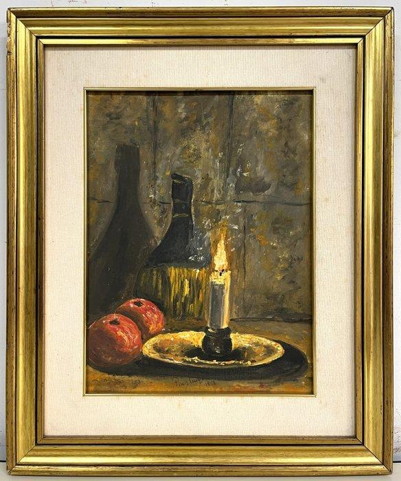 Luigi Piras (XX) - Notte di Lume, Antiek en Kunst, Kunst | Schilderijen | Klassiek