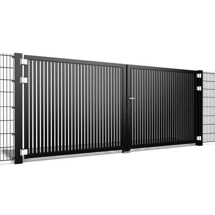 Hekwerk Pro Dubbele poort Trento V60 b200 x h200cm, Tuin en Terras, Schuttingen, Nieuw, Ophalen of Verzenden