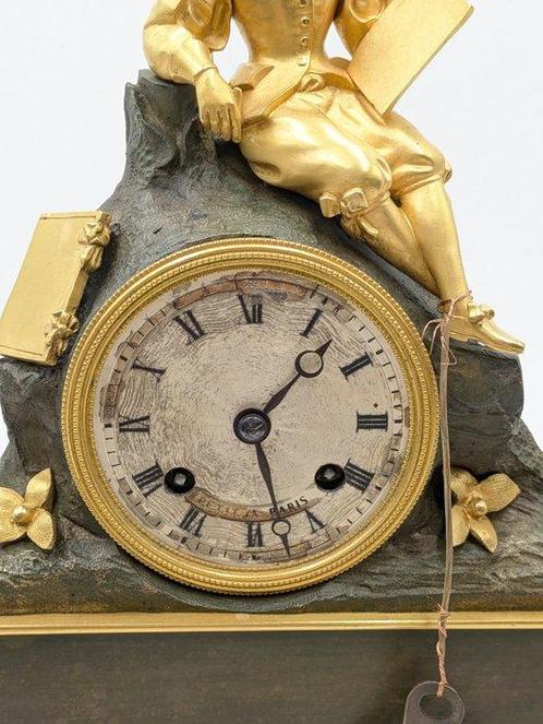 Pendule Louis Philippe Brons - 1800-1850, Antiek en Kunst, Antiek | Klokken