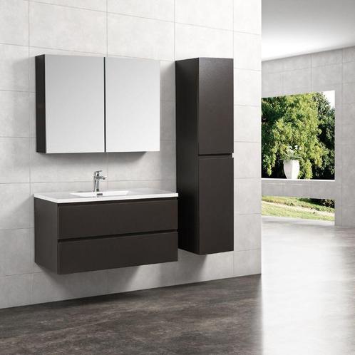 Badmeubel Gusto Grey 100CM (Badkamermeubels), Huis en Inrichting, Badkamer | Badkamermeubels, Nieuw, Ophalen of Verzenden
