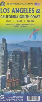 Wegenkaart Stadsplattegrond Los Angeles &amp; California, Boeken, Atlassen en Landkaarten, Nieuw, Verzenden
