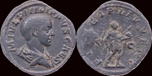 244-249ad Roman Philip Ii Ae sestertius Philip Ii standin..., Postzegels en Munten, Munten | Europa | Niet-Euromunten, Verzenden