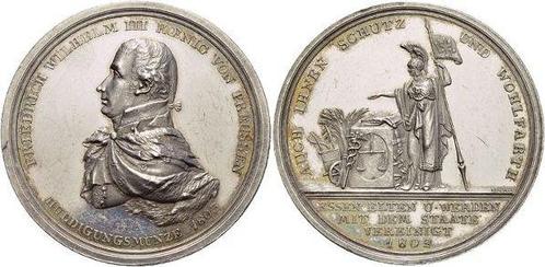 Ar-medaille 1803 Brandenburg-Preussen Pruisen Friedrich W..., Postzegels en Munten, Penningen en Medailles, Verzenden