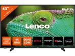Lenco LED-4353BK - 43 4K Android Smart TV - Zwart, Verzenden, Nieuw