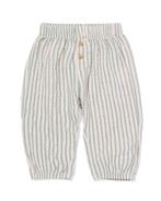 HEMA Newborn broek mousseline strepen groen, Verzenden, Nieuw