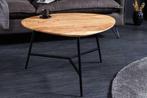 Massief houten salontafel BEAUTY BY NATURE 70cm acacia, Ophalen of Verzenden, Nieuw