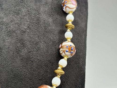 Murano-glas - Halsketting - ketting met Murano-parels, Antiek en Kunst, Antiek | Glas en Kristal