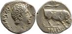 Romeinse Rijk. Augustus (27 v.Chr.-14 n.Chr.). Denarius, Postzegels en Munten, Munten | Europa | Niet-Euromunten