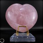Natuurlijk rozenkwarts hart uit Brazilië- 1216.19 g, Verzamelen, Mineralen en Fossielen