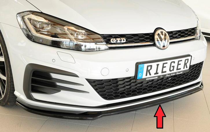 Rieger spoiler alleen voor GTI / GTD / GTE | Golf 7 GTI: 02., Auto-onderdelen, Carrosserie en Plaatwerk, Nieuw, Volkswagen, Verzenden