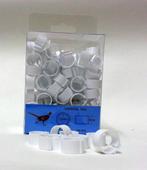 Clickring kippen of fazanten 12 mm - Wit - Vogelringen, Verzenden, Nieuw