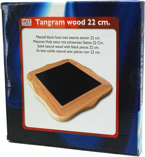 Tangram Hout (22 cm) | HOT Games - Puzzels, Hobby en Vrije tijd, Denksport en Puzzels, Nieuw, Verzenden
