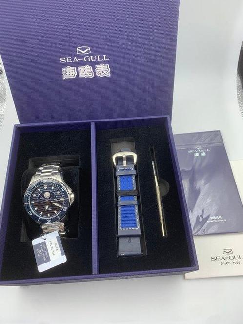 SEA-GULL - OKEANOS Moon Phase Dive 300M Ceramic bezel, Sieraden, Tassen en Uiterlijk, Horloges | Heren
