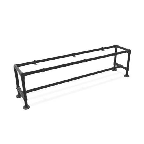 Steigerbuis Bankje Triesen | Zwart 33.7 mm | Voet | DIY | Do, Tuin en Terras, Tuinsets en Loungesets, Ophalen of Verzenden