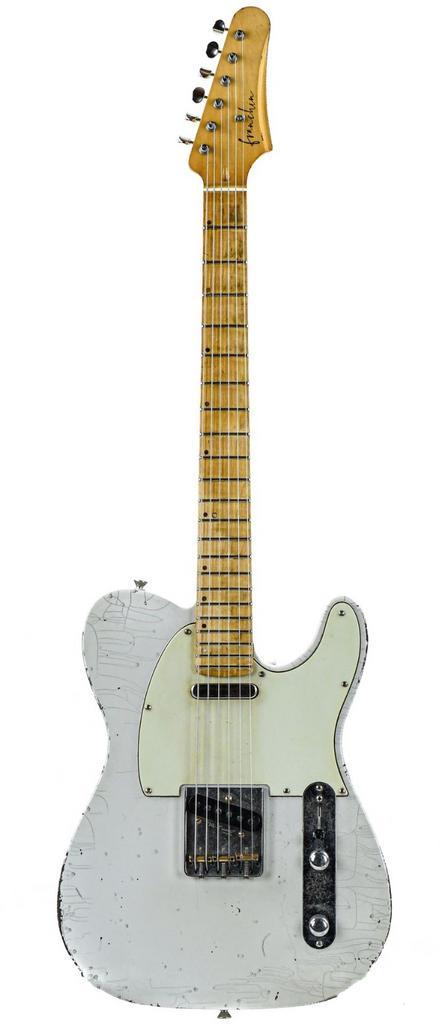 Franchin Guitars Mars Olympic White Medium Relic 2023, Muziek en Instrumenten, Snaarinstrumenten | Gitaren | Elektrisch, Solid body