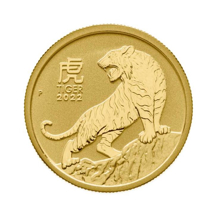 Gouden munt Lunar 2022 1/2 troy ounce, Postzegels en Munten, Edelmetalen en Baren, Verzenden