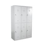 Lockerkast 6-deurs 1900x1170x500 mm (hxbxd) grijs, Huis en Inrichting, Kasten | Lockerkasten, Nieuw