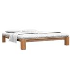 vidaXL Bedframe massief eikenhout 160x200 cm, Bruin, Verzenden, 200 cm, 160 cm