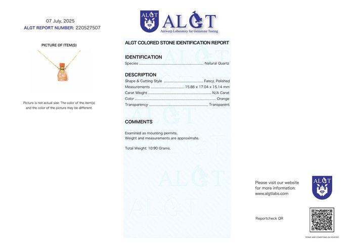 Geen veilingreserve - ALGT-gecertificeerd - Zeldzaam, Verzamelen, Mineralen en Fossielen