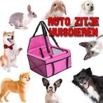 Veilig Roze Autozitje voor Hond, Kat of Konijn - 40x32 cm, Verzenden, Nieuw