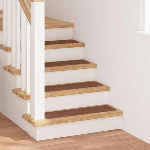 vidaXL Trapmatten met latex onderkant 20x75 cm geel, Doe-het-zelf en Verbouw, Ladders en Trappen, Nieuw, Verzenden