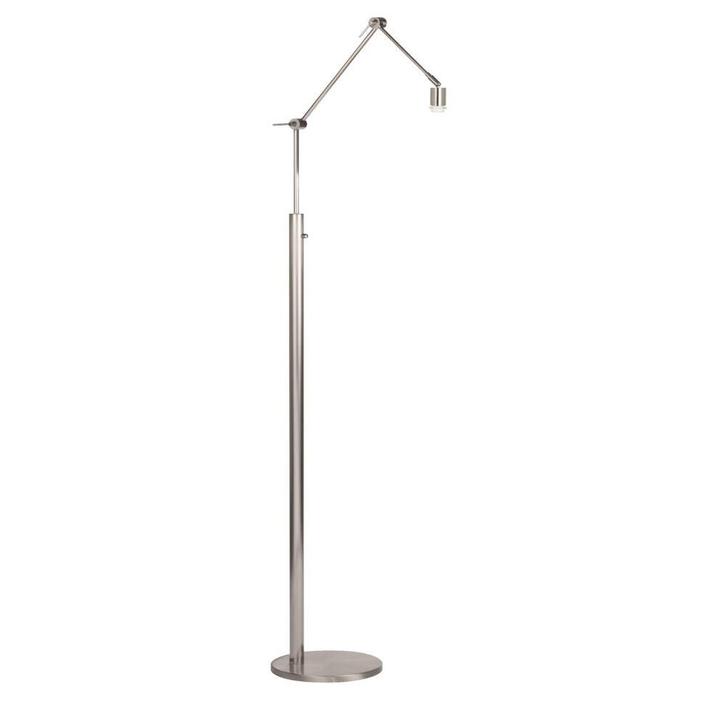 Highlight Kantelbare vloerlamp | Zilver | E27, Huis en Inrichting, Lampen | Vloerlampen, 150 tot 200 cm, Nieuw, Metaal, Ophalen of Verzenden