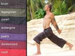Fishermanspants streep aubergine, Verzenden, Nieuw