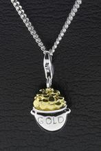 Zilveren Pot met goud hanger en/of bedel, Verzenden, Nieuw