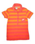 NIKE Womens Polo Shirt UK 6/8 XS Yellow Striped, Kleding | Dames, Verzenden, Nieuw