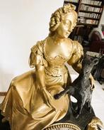 Figurale pendule Louis Philippe Brons - 1800-1850 - Figurale, Antiek en Kunst, Antiek | Klokken