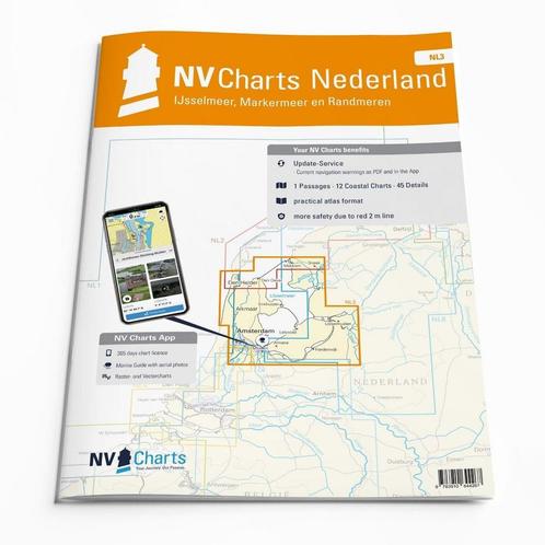 NV. Atlas NL3 IJsselmeer/Randmeren, Watersport en Boten, Navigatiemiddelen en Scheepselektronica, Ophalen of Verzenden