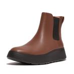 -0% FitFlop  FitFlop F-mode leather flatform chelsea boots, Kleding | Dames, Schoenen, Verzenden, Nieuw, Bruin