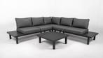 Hoek Loungeset - Cuba - Aluminium - Datho  - Donkergrijs, Verzenden, Nieuw