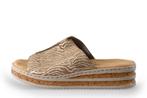 Rieker Slippers in maat 38 Beige | 10% extra korting, Kleding | Dames, Schoenen, Slippers, Verzenden, Beige, Zo goed als nieuw