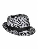 Zebra hoed Safari, Kleding | Dames, Ophalen of Verzenden, Nieuw