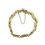 Gouden armband met diamanten; 0,80 ct. (Schakelarmband), Sieraden, Tassen en Uiterlijk, Armbanden, Gebruikt, Overige kleuren, Ophalen of Verzenden