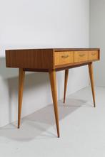 Vintage sidetable, consoletafel - mid century | 01512, Huis en Inrichting, Tafels | Sidetables, Glas, Mid century, 100 tot 150 cm