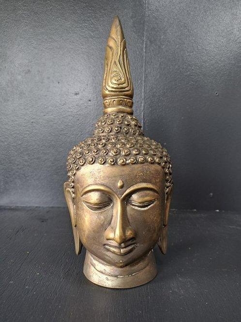 Buddha buste prachtige patina. - Beeld - Azië (Zonder, Antiek en Kunst, Kunst | Niet-Westerse kunst