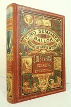 Jules Verne / Riou & Montaut - Cinq semaines en ballon -, Antiek en Kunst, Antiek | Boeken en Bijbels
