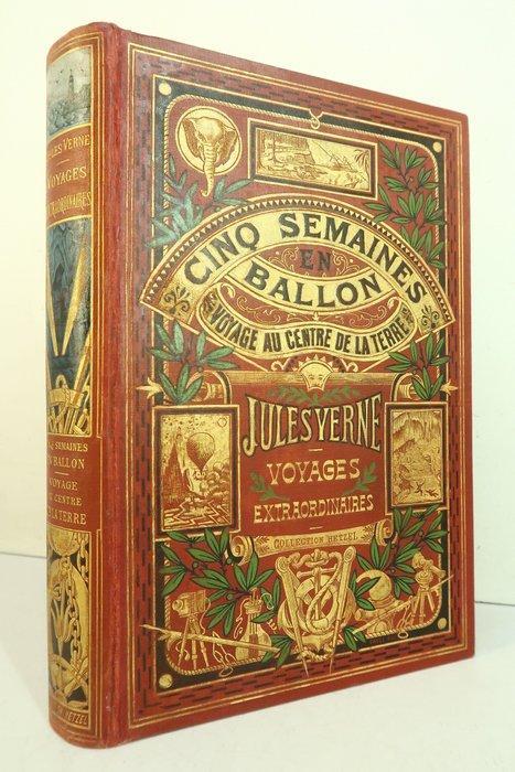 Jules Verne / Riou & Montaut - Cinq semaines en ballon -, Antiek en Kunst, Antiek | Boeken en Bijbels