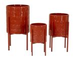 VAASHOUDER BOOGSET 3 STUKS CM Ø 36X56,5-30X48,5-24X37,5, Huis en Inrichting, Woonaccessoires | Vazen, Ophalen of Verzenden, Nieuw