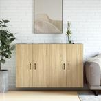 vidaXL Hangkasten 2 st bewerkt hout sonoma eikenkleurig, Huis en Inrichting, Verzenden, Nieuw, Overige houtsoorten