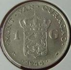 Curacao zilveren Gulden 1944, Zilver, Losse munt, Verzenden