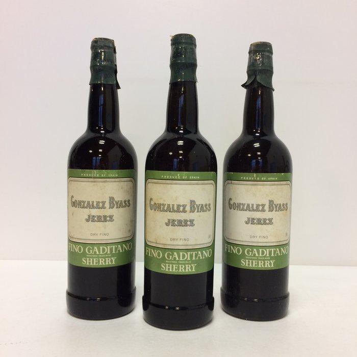 Gonzalez Byass, Fino Gaditano - Jerez Fino, Dry Sherry - 3, Verzamelen, Wijnen