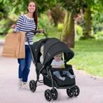 2dekans | coast Opvouwbare Dubbele Kinderwagen – Zwart – 123, Ophalen of Verzenden, Zo goed als nieuw