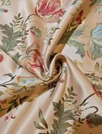 ROSE! 300x300cm!! Stof San Leucio bloemenpatroon in roze en